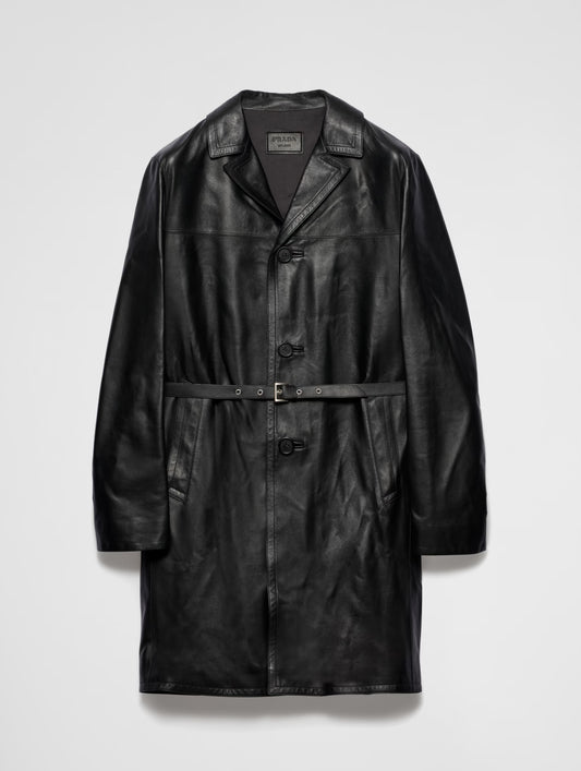 Nappa leather coat